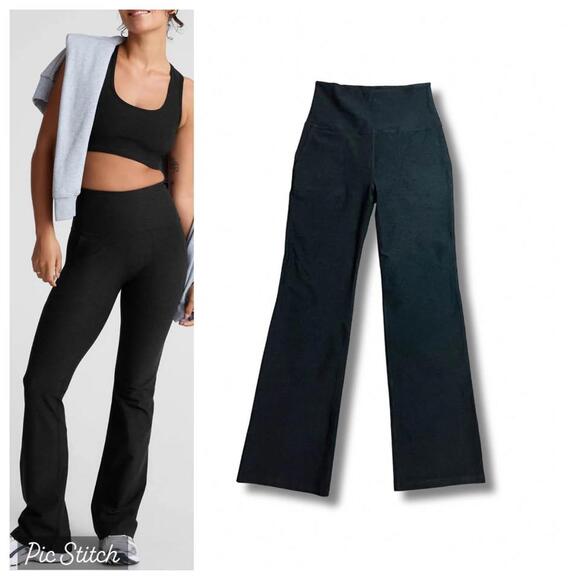 Beyond Yoga Spacedye High Waisted Practice Pocket Bootcut Pants Large - Picture 1 of 10